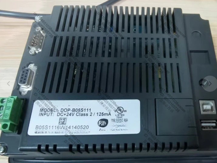 터치 스크린 DOP-B05S111 DC24V 2/125mA 기능적으로 손상되지 않음 리퍼 완료