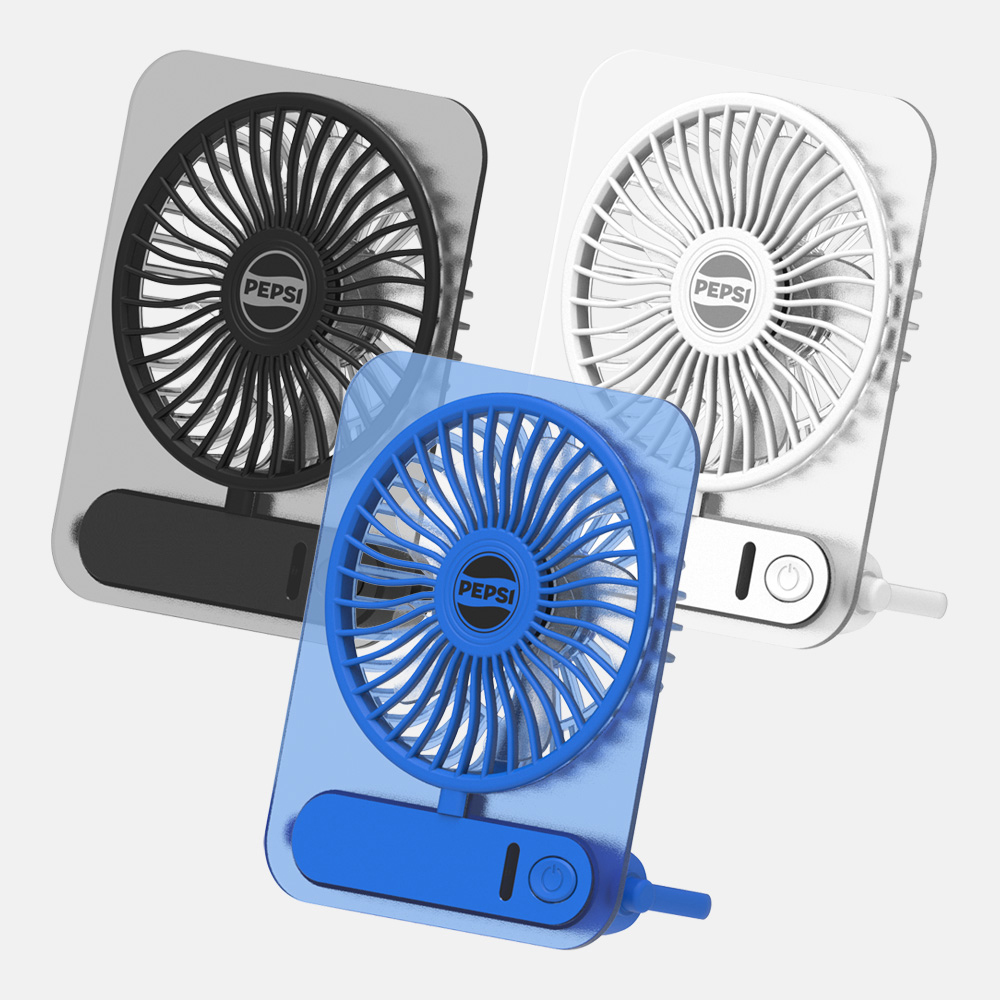 펩시 BLDC 데스크 테이블 무선 선풍기 5엽 4단 2000mAh 접이식 폴딩 7시간 사용 - 상세 이미지 2