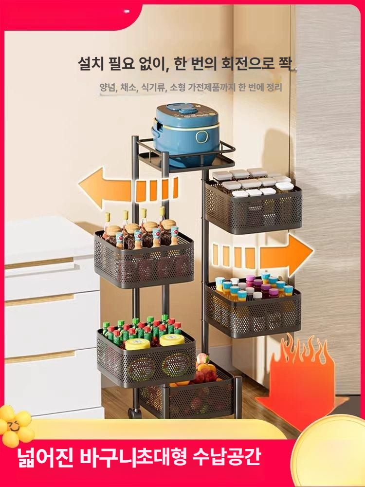 야채 보관함 환기 수납용기 정리함 주방 서랍 보관통 수납장 채소보관용기 - 상세 이미지 2