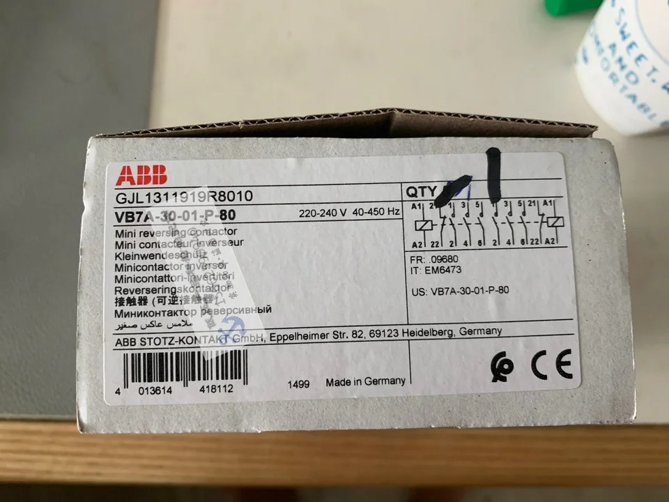 ABB 릴레이 VB7A-30-01-P 코일 전압 독일 24 V 220V 신