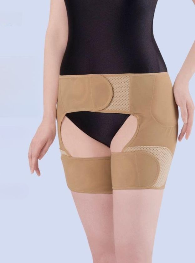 고관절 보호대 여름용 압박 허벅지 스트랩 헬스 의료용 서포트 밴드 패드 복압 견인 - 상품 이미지