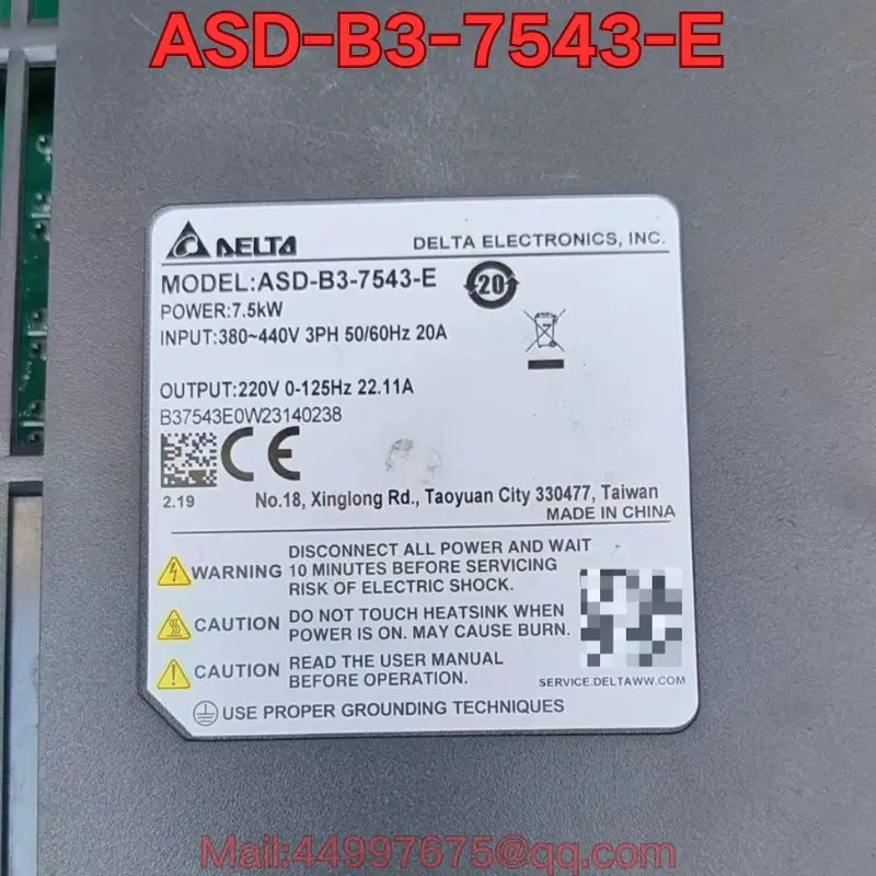 리퍼 ASD-B3-7543-E 서보 드라이브 기능 리퍼는 정상