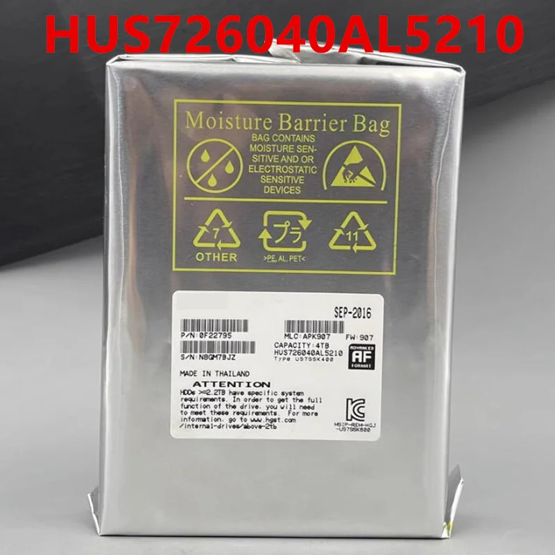 HUS엔터프라이즈 HDD내부 하드 Hgst 4TB 3.5 SAS 12 Gb/s 128MB 7200RPM새 원본 HDD 726040 AL5210