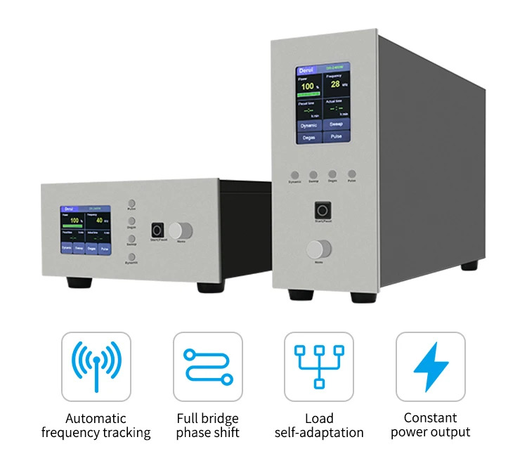 디지털 초음파 발생기 LCD 터치 스크린 클리너 40Khz 변환기 드라이버600W