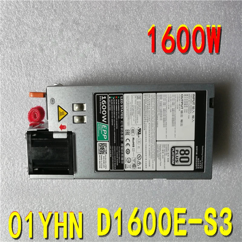 델 1600W 전원공급장치 D1600E-S3 DPS-1600AB-2 A 01YHN PSU 신