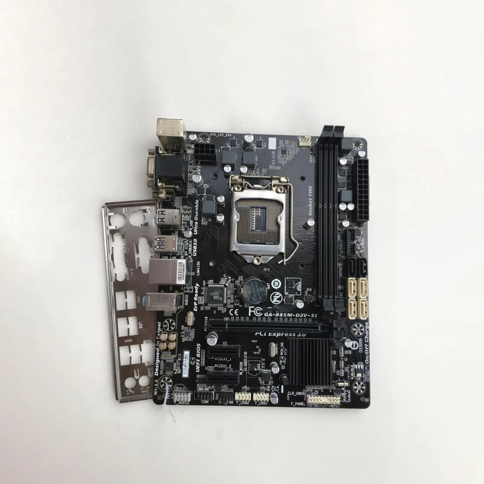 기가 바이트호환 DDR3 메모리1150 핀 올솔리드 스테이트 통합 사운드 보드 GA-B85M-D2V-SI