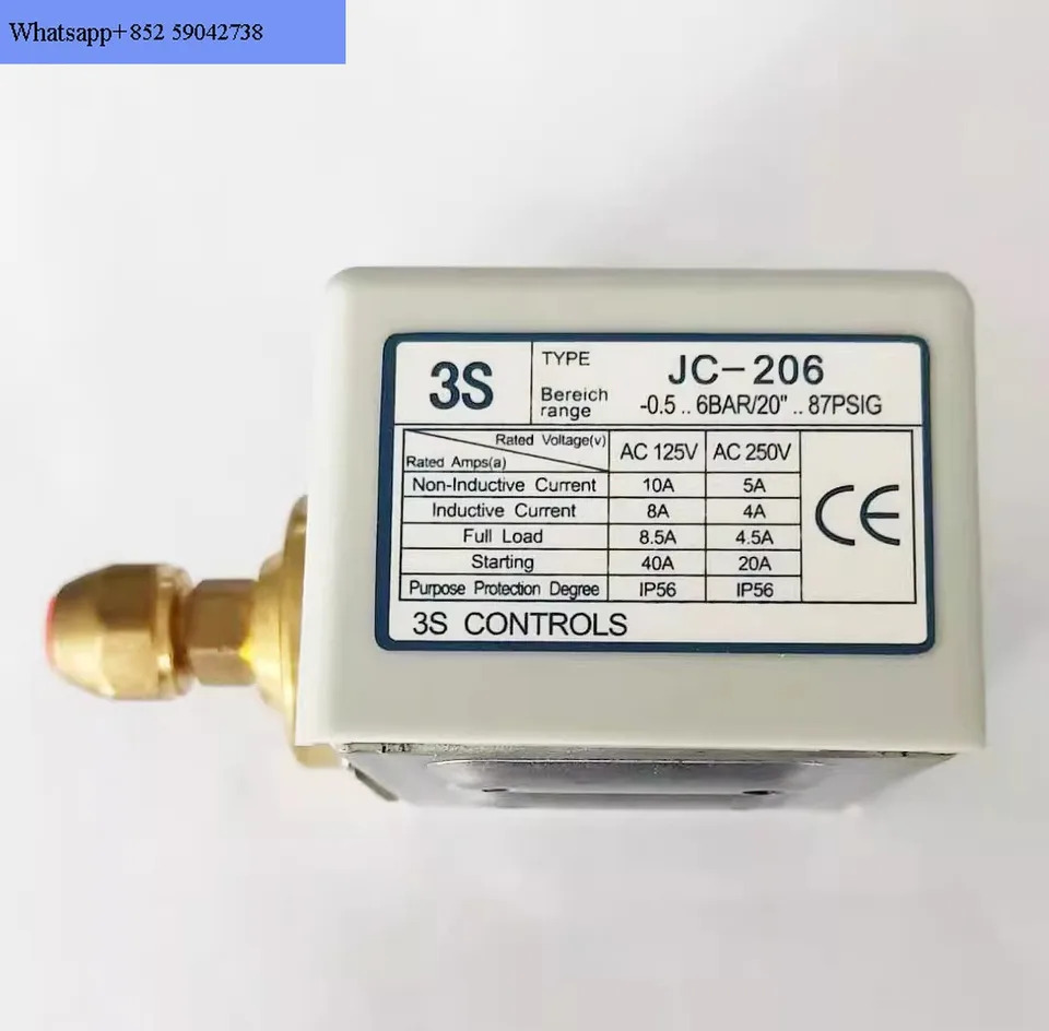압력 스위치 JC-203 JC-206 JC-210 JC-215 JC-220 JC-230 3S