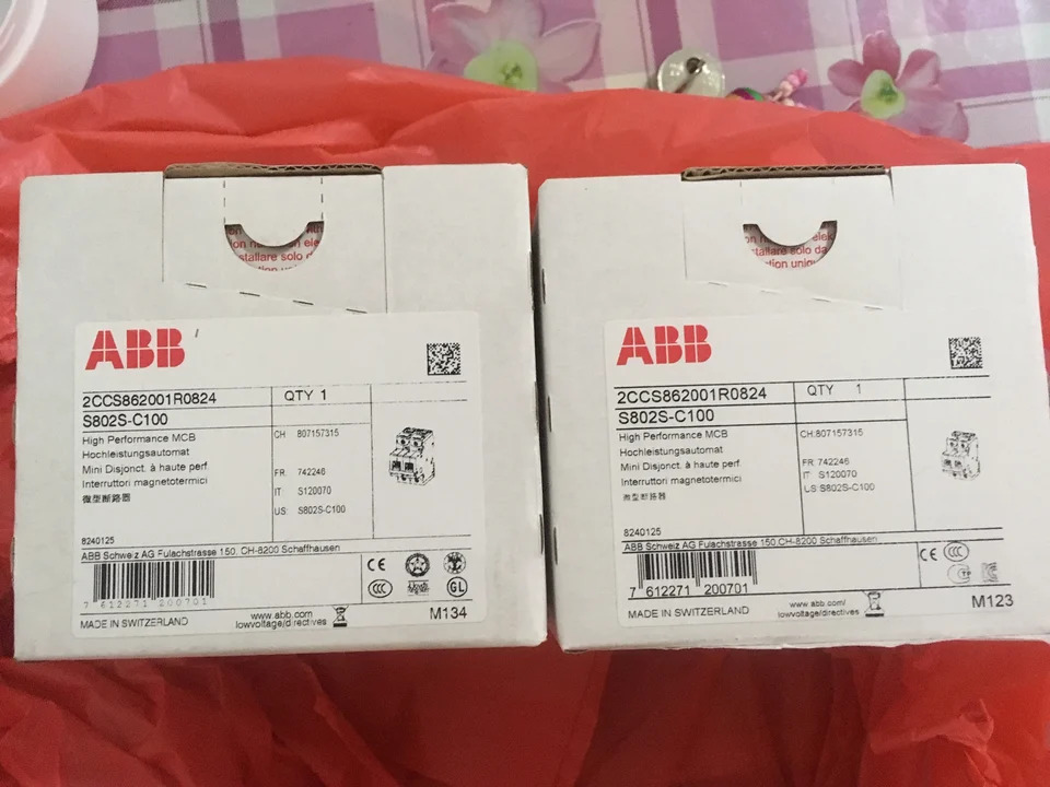 ABB 하이 브레이킹 회로차단기 S802S-B125 S802S-C125 신