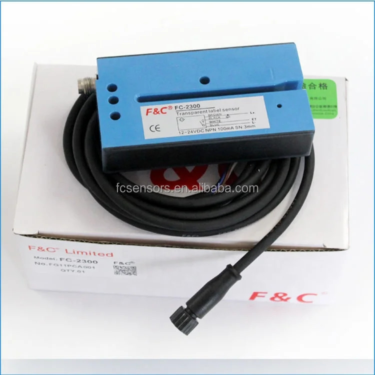 FC-2300 초음파 라벨 센서 투명 감지 광전