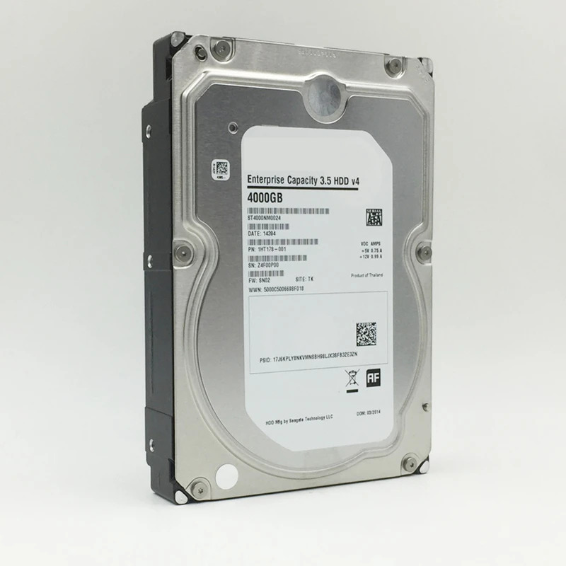 씨게이트오리지널 HDD 엔터프라이즈 ST4000NM0024 내장 4TB 3.5 인치 7.2K SATA 6 Gb/s 128MB 7200RPM 신