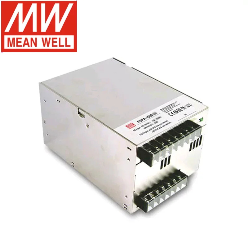 MEAN WELL PSPA-1000 시리즈 12V 15V 24V 48V DC 1000W 단일 출력 스위칭PFC 병렬 기능 전원공급장치 포함