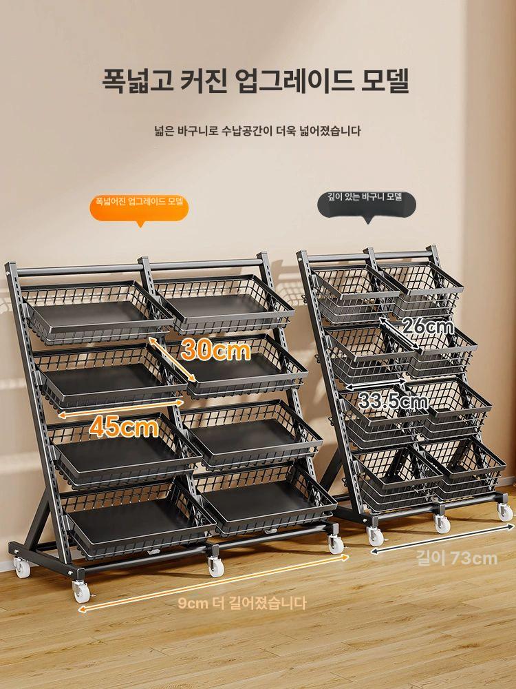 이동식 판매대 플리마켓 매대 바퀴 부스 선반 시식대 행사용 진열 - 상세 이미지 3