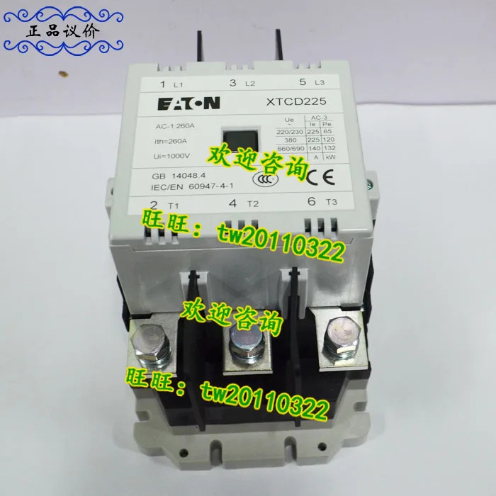 물리적 미국 이튼 ETN 뮬러 접촉기 XTCD225J22AO