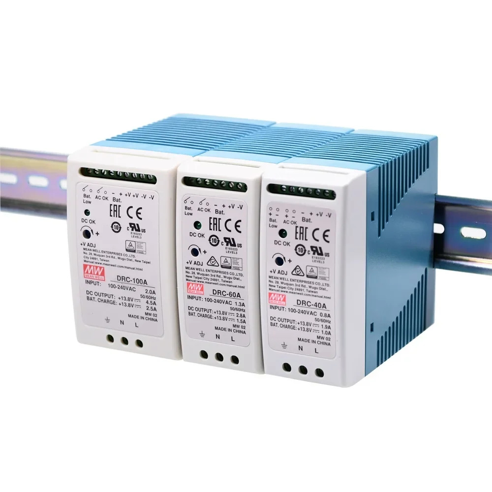 MEAN WELL DRC-40 스위칭 전원공급장치 DRC-40A 13.8V DRC-40B 27.6V 보안 DIN UPS 기능 40W