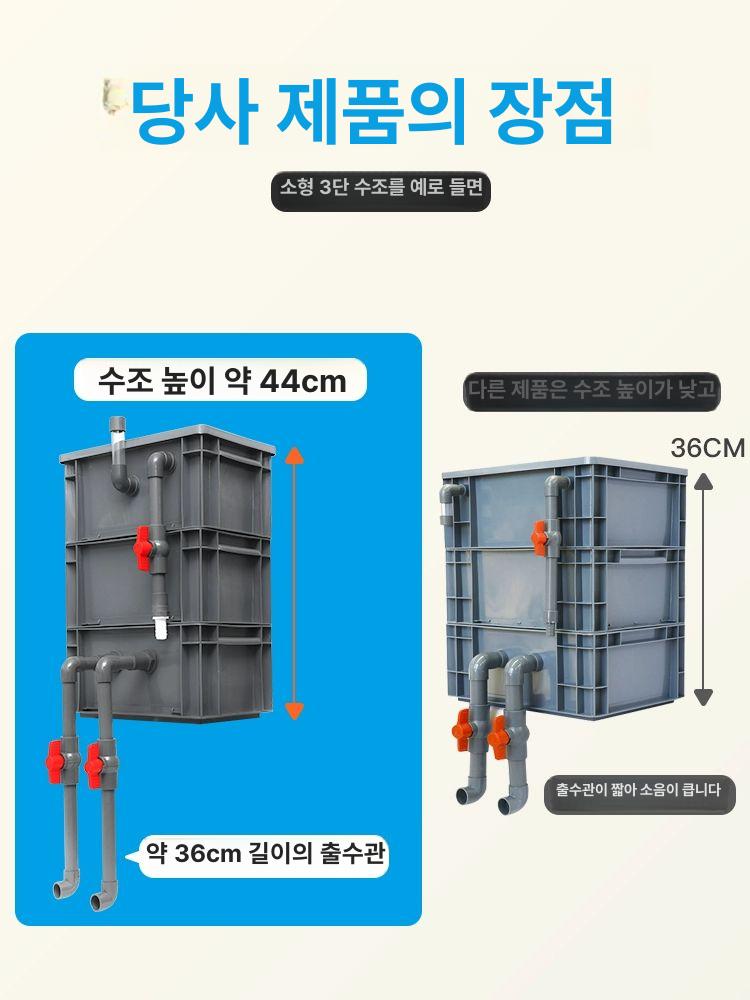 수족관 여과기 저소음 펌프 물고기 어항 필터 수질 정화 순환 시스템 - 상세 이미지 5