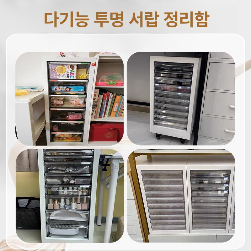 메니큐어 서랍장 캐비닛 정리대 캐비넷 정리함 높이 수납함 파일 소품 미용실 진열대 - 상세 이미지 5