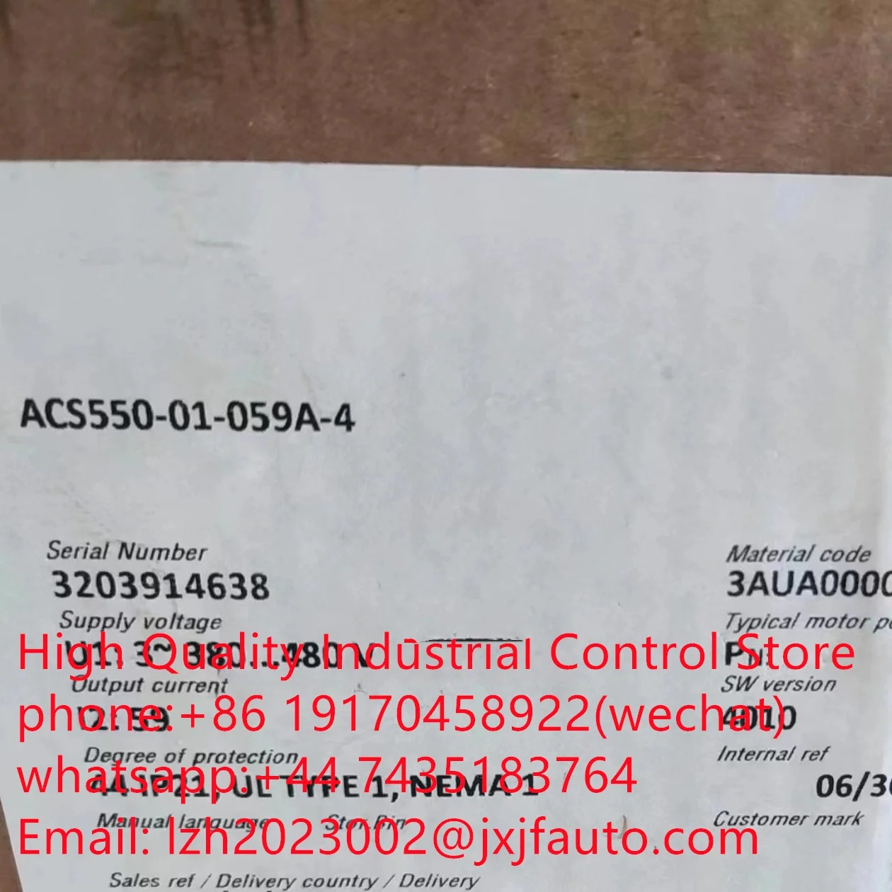 ACS550 시리즈 VCS550-01-05A4-4 납품 3AUA0000003387-D