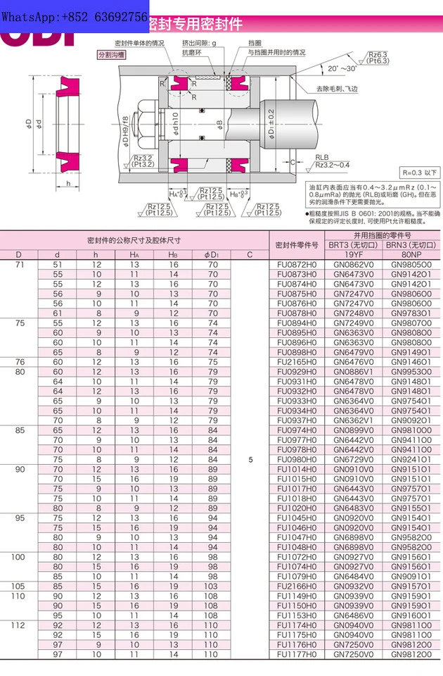 NOK 오일 도장 씰링 링 ODI300 280 270 250 240 200 190 180x16 19 20
