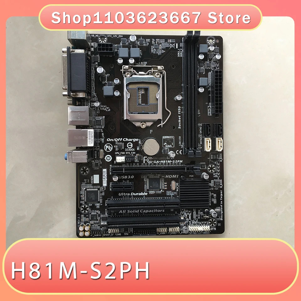 기가 바이트호환 마더보드COM 포트 2 개 1150 핀 H81M-S2PH