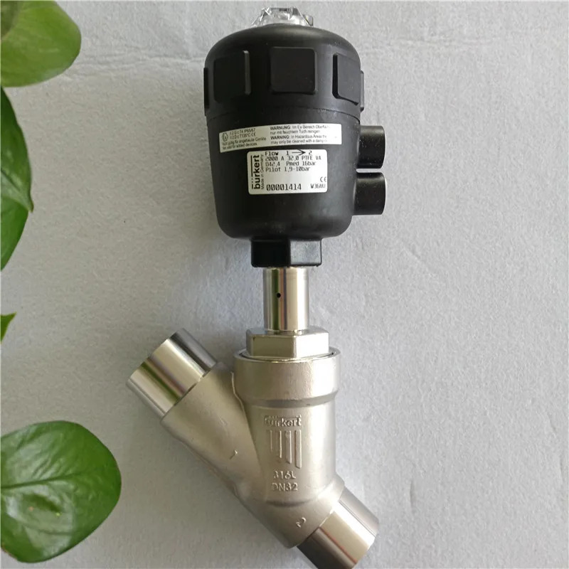 Burkert2000 앵글 시트 밸브 ISO 용접 버전 DN15 20 25 32 40 50 65 PN25 180