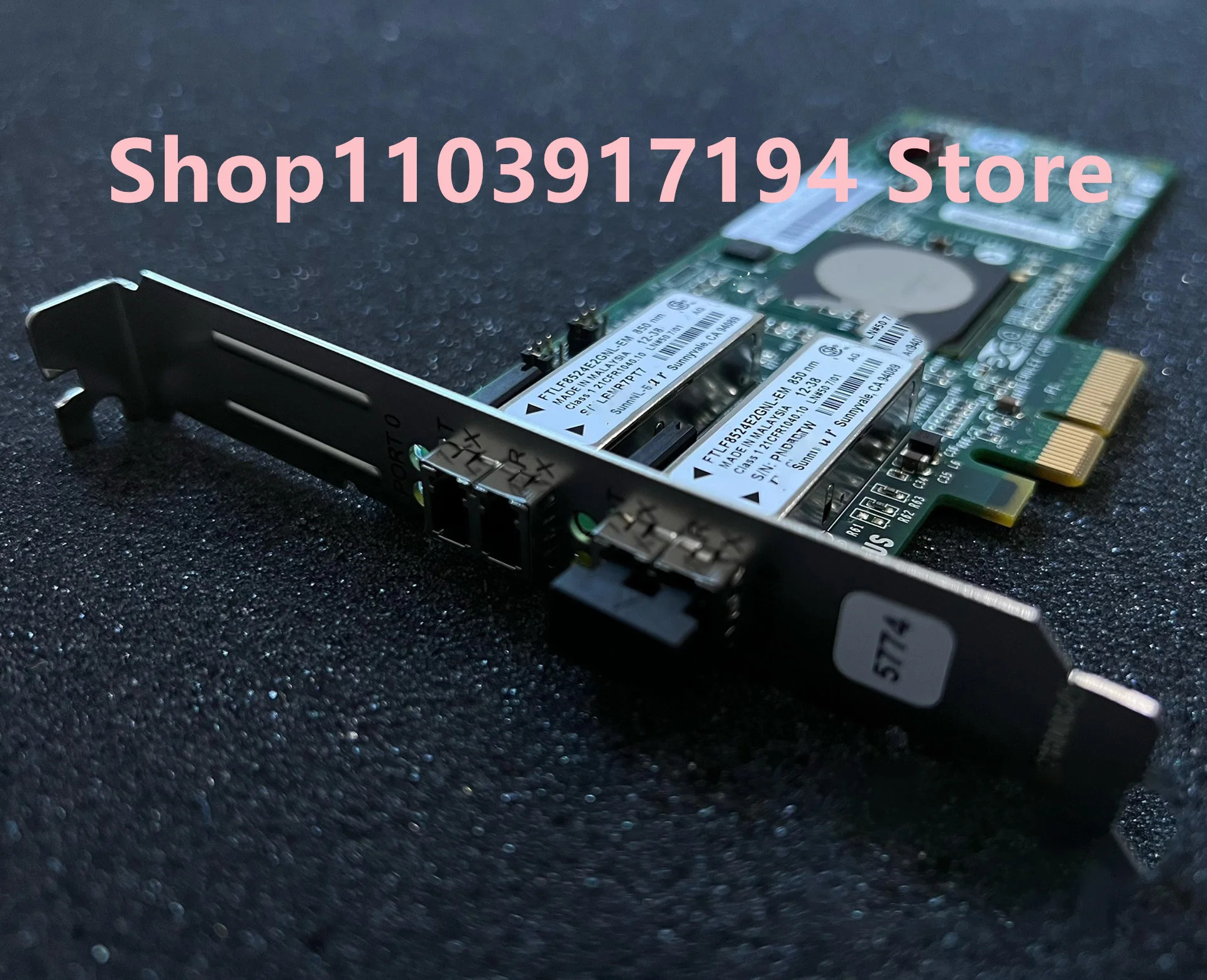 듀얼 포트 광섬유 카드 IBM 00E0807 03N5029 10N7255 00E0904 5774 PCI-E 4GB