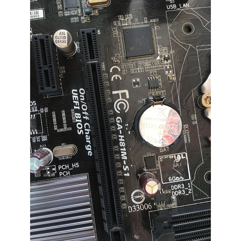 기가 바이트호환 솔리드 스테이트 캐패시터 컴퓨터 데스크탑 H81 마더보드 DDR3 1150 핀 GA-H81M-S1