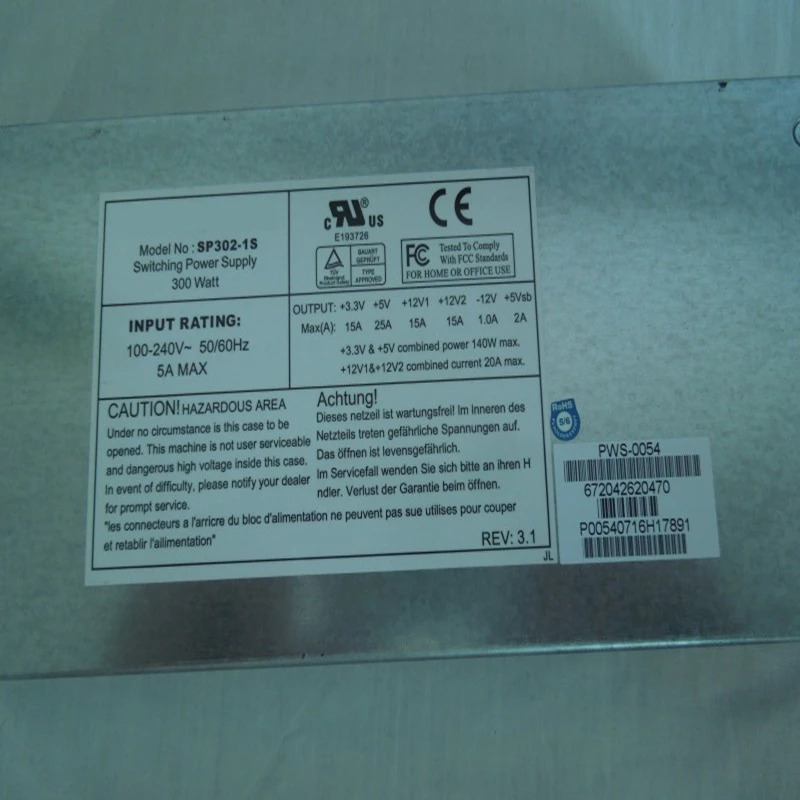 에이블컴 1U PSU 300W 전원공급장치 SP302-1S PWS-0054 신