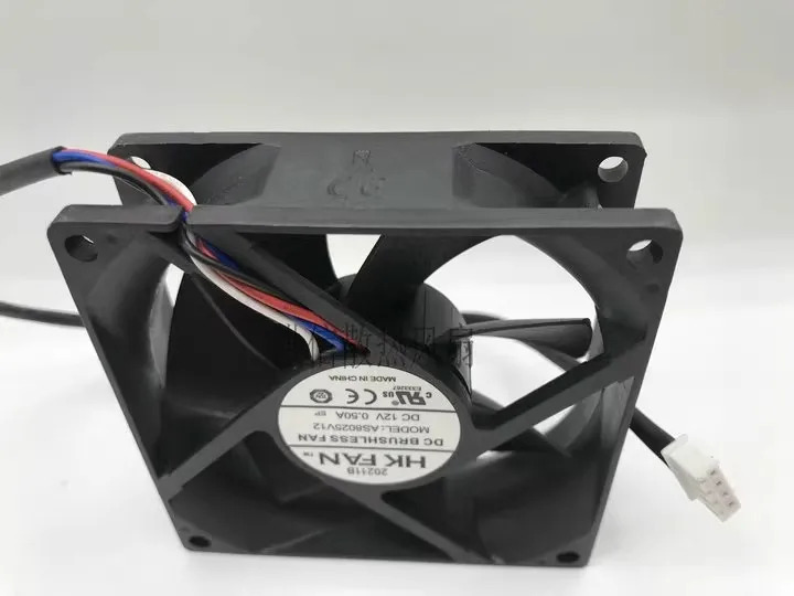 오리지널 HKFAN 터 UPS 냉각팬 적합 AS8025V12 DC12V 0.50A 80x25mm