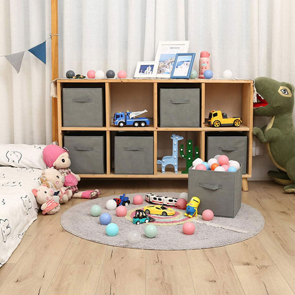 접이식 부직포 정리 수납함 리빙박스 2color LM-0899 - 상세 이미지 2