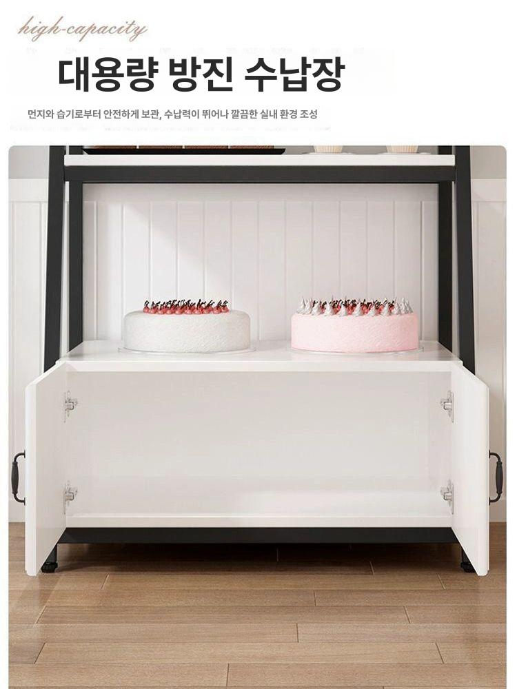 베이커리 진열대 선반 음식 쇼케이스 뷔페 트레이 디저트 카페 과일 진열장 - 상세 이미지 3