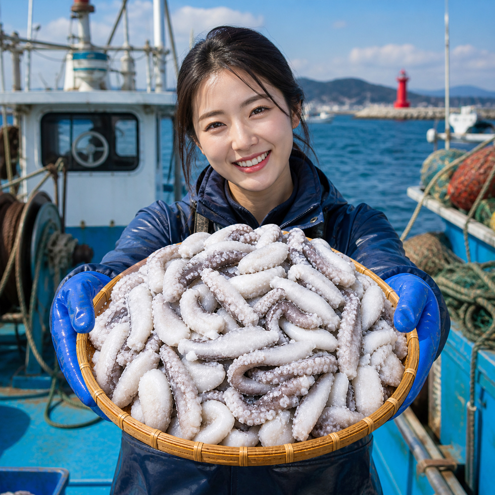 바다한끼 냉동 손질 낙지 대용량 10kg 업소용 - 상세 이미지 3