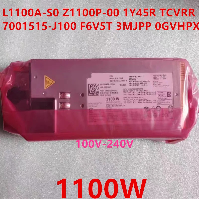 델 R910 810 710 510 1100W L1100A-S0 Z1100P-00 1Y45R TCVRR 70015-J100 F6V5T JPP 0 GVhp호환X전원공급장치 신
