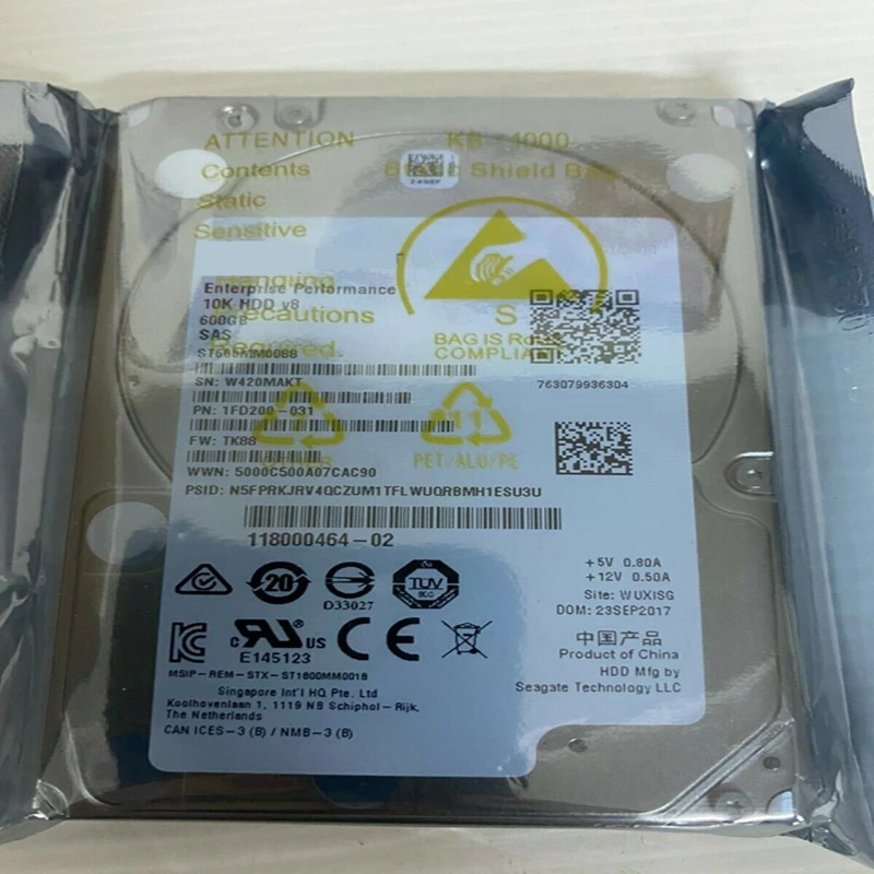내부 하드 오리지널 HDD 씨게이트 600GB 2.5 인치 10K SAS ST600MM0088 12 Gb/s 128MB