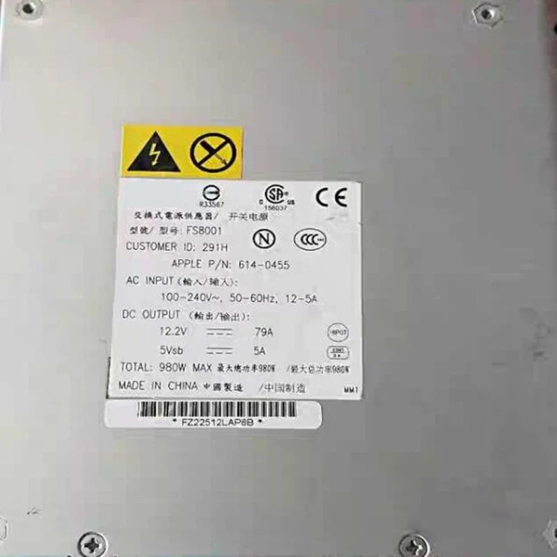 A1289 전원공급장치PSU FS8001 DPS-980BB A DPS-980BB-1 DPS-980BB-2 DPS-980AB DPS-980BB-1A DPS-980BB-2A 신