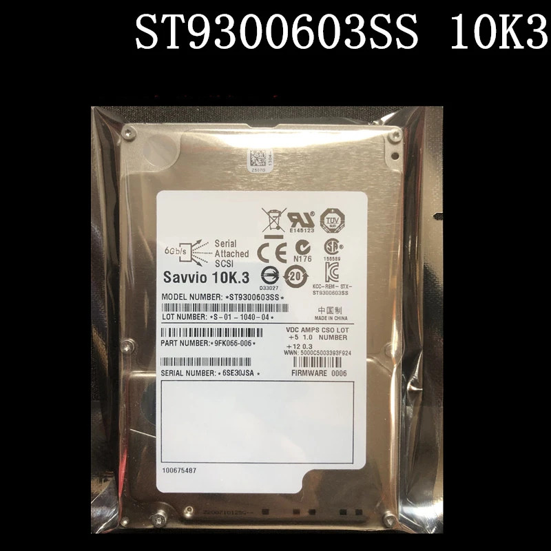씨게이트오리지널 HDD 300GB 2.5 인치 10K SAS 6 Gb/s 16MB 엔터프라이즈 ST9300603SS 신