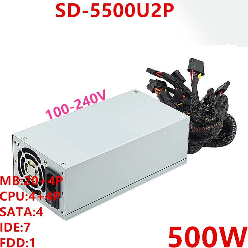 R-Senda IP 2U 오리지널 PSU 500W 전원공급장치 SD-5500U2P 신