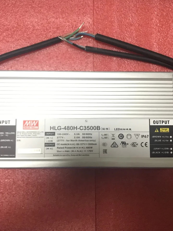 대만 밍웨이 스위칭 전원공급장치 HLG-480H-C1400B C1750B C2100B C2800B C3500B