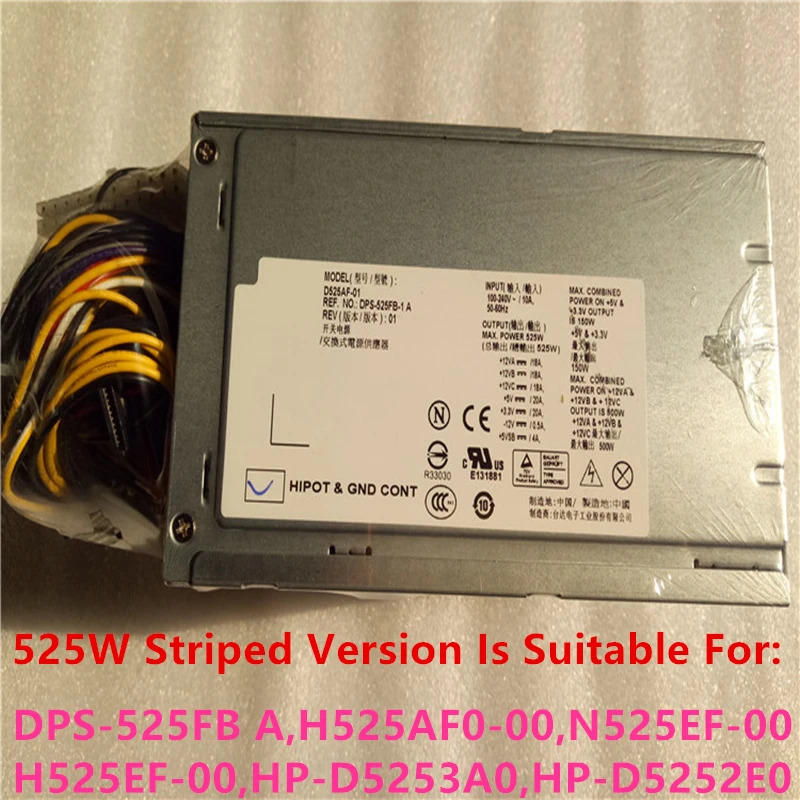 델 T3500 XPS 9100 9000 525W 전원공급장치 DPS-525FB-1 A H525AF-01 D525AF-01 7JVXX V4NC2 M1J3H PSU 신