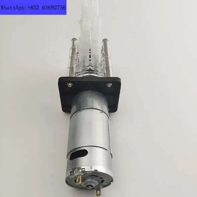 더블 헤드 고유량 연동 펌프 흡입 자가 프라이밍 점성 500ml/분 x 2