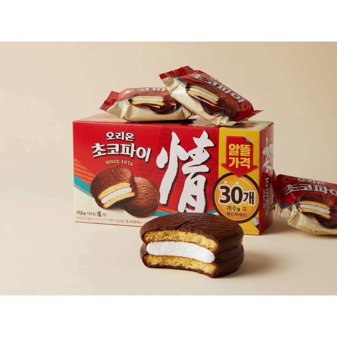 오리온 초코파이 대용량1.17kg 30개입 3개 - 상세 이미지 4