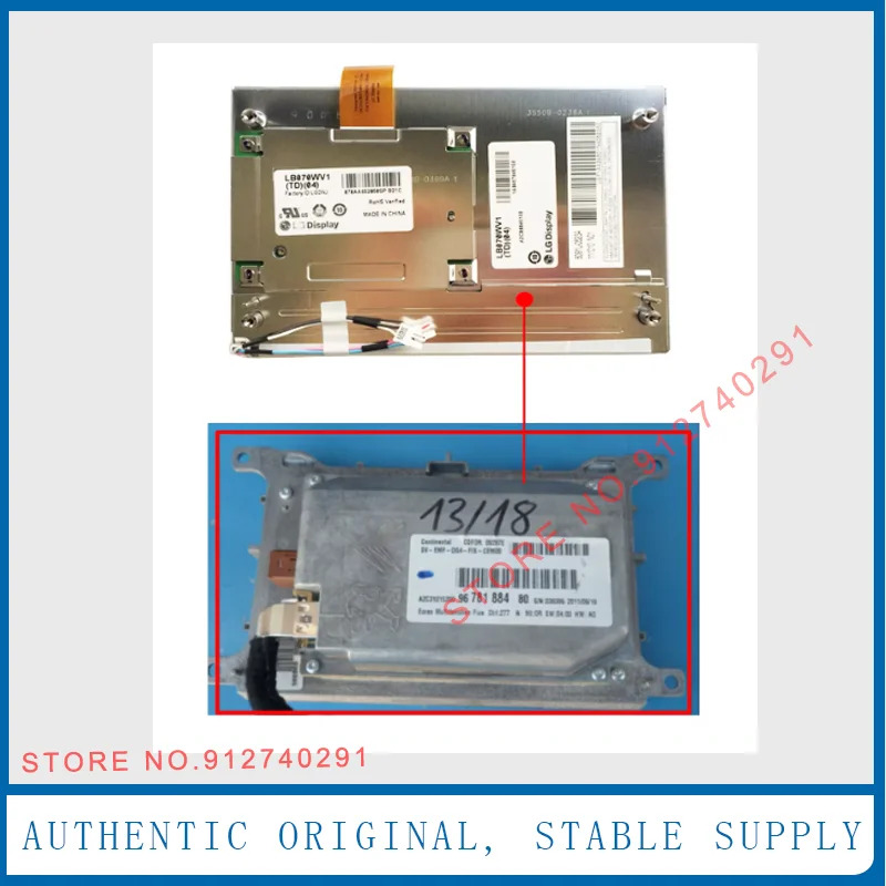 오리지널 LCD 디스플레이 LB070WV1-TD04 시트로엥호환 C5 투어러 2011 메르세데스 A2C53244213 내비게이션 모니터 LB070WV1TD 04 7 인치