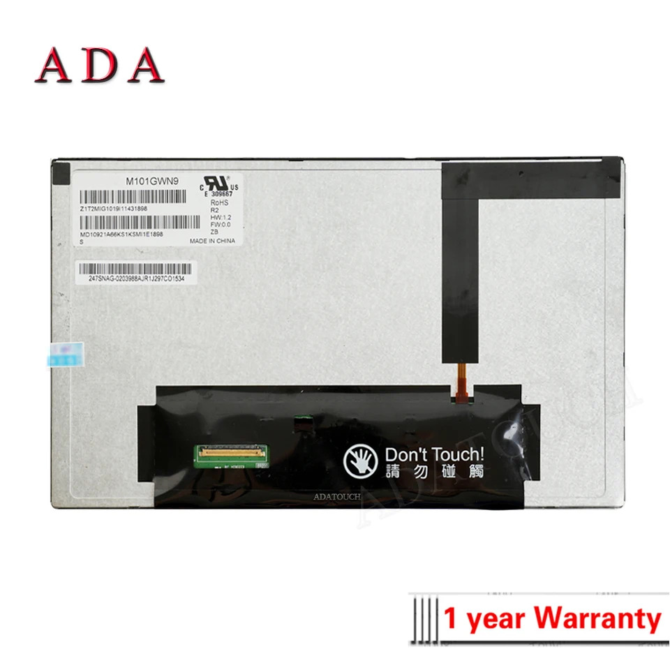 IVO M101GWN9 LCD 디스플레이 패널 신 오리지널