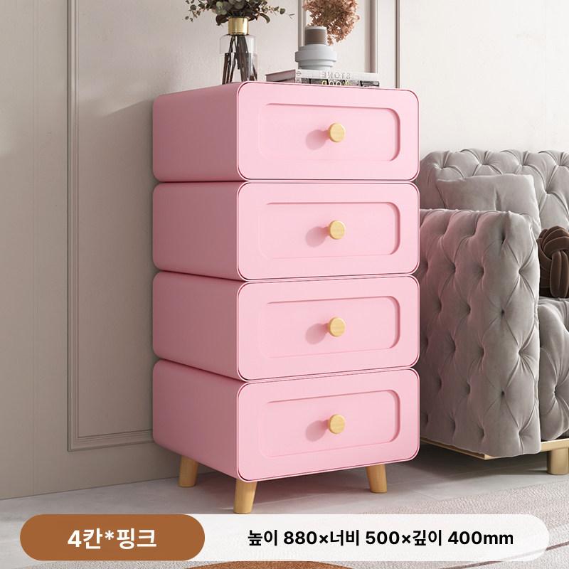 서랍장 옷수납장 거실장 현대식 틈새수납 모던 인테리어 철제 다층보관함 - 상세 이미지 5