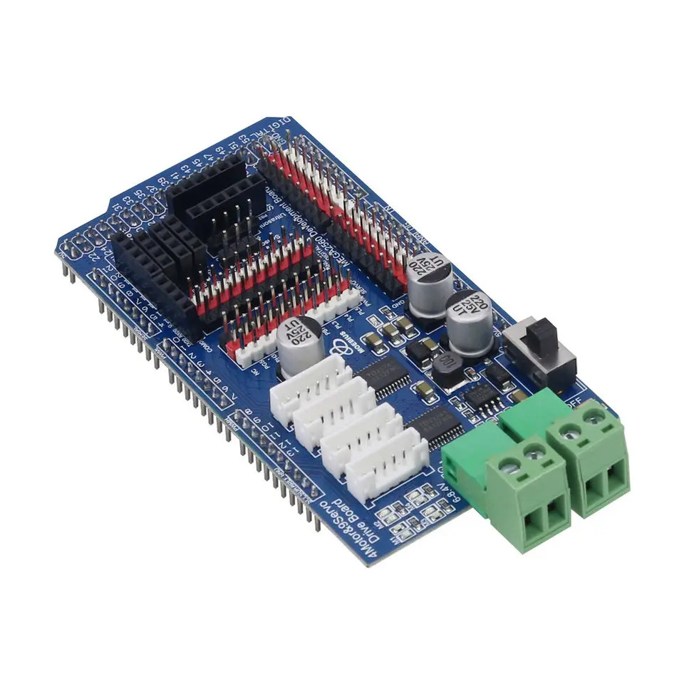 MEGA2560 메카넘 휠DC 모터 드라이버 보드 암 확장보드 4-CH