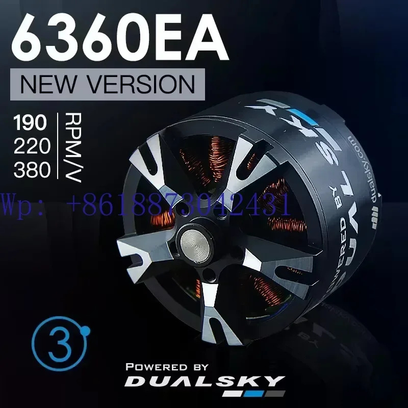 듀얼스카이 XM6360EA 브러시리스 모터 190KV 220KV 380KV