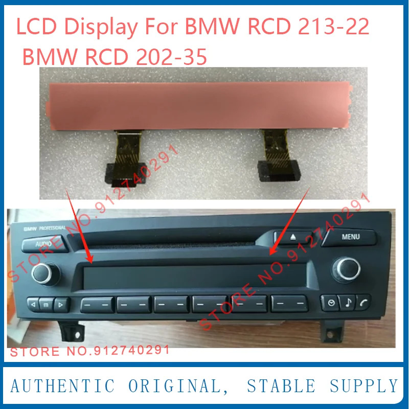 LCD 디스플레이 화면 RCD213-22 RCD200 RCD 202-35 프로 라디오 CD 플레이어 E90 E91 E92 픽셀 교체