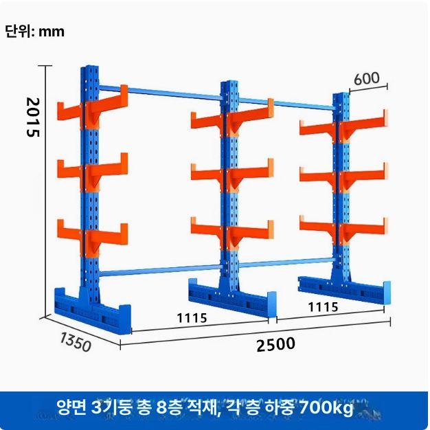 배관 파이프랙 선반 적재대 보관 진열대 파이프렉 강관 프레임 브래킷 수납 지지대 이미지 6