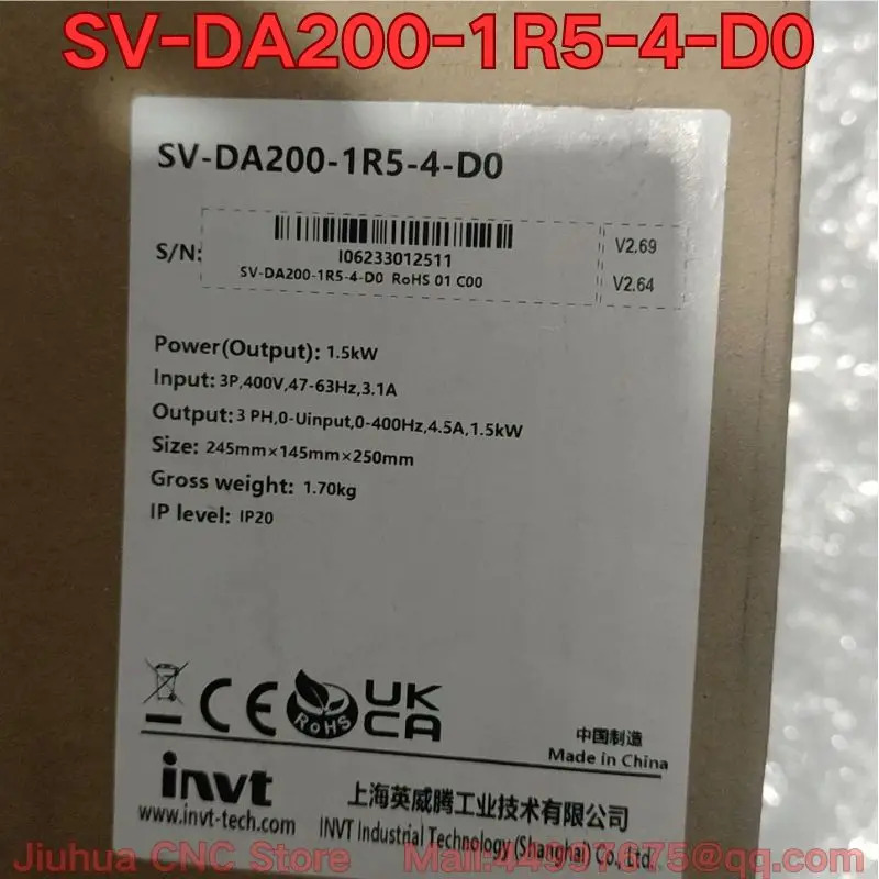 SV-DA200-1R5-4-D0 서보 드라이브