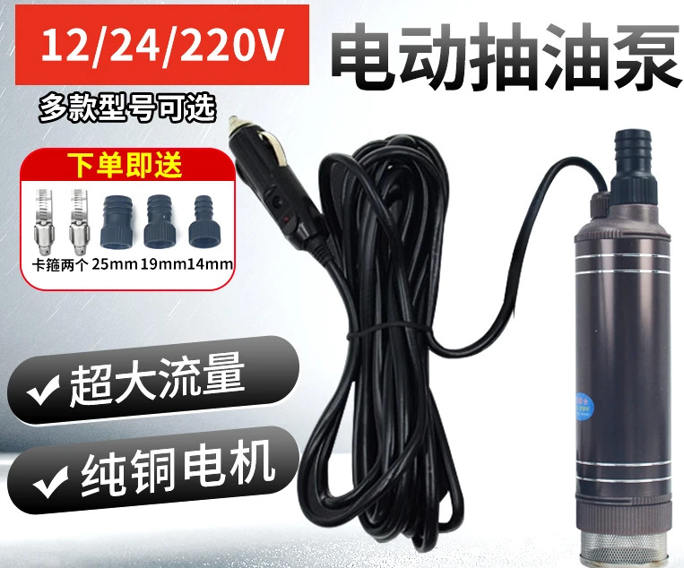 전기 잠수정 자체 프라이밍 펌프 물 흡입 12V 24 볼트