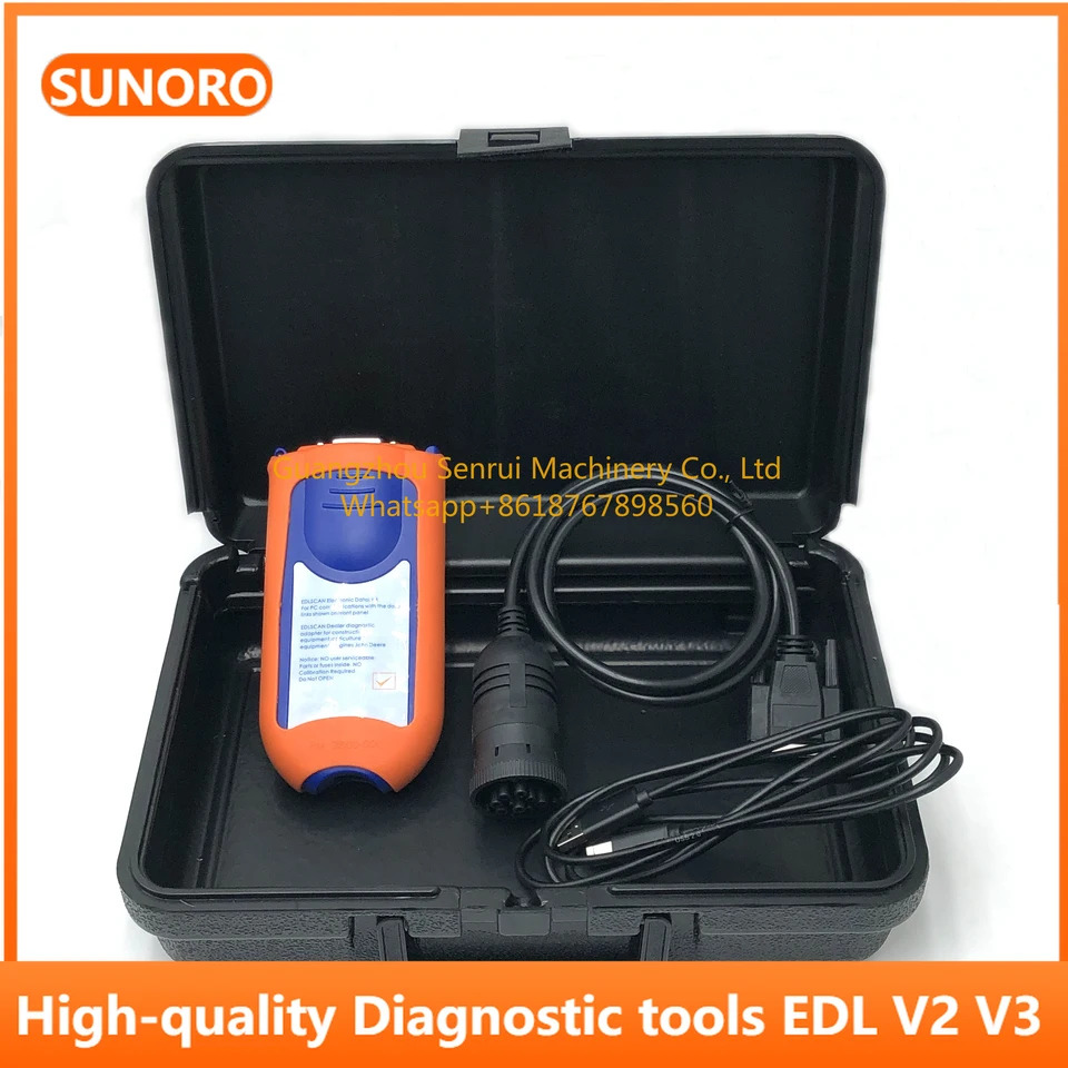 SUNORO EDL V2 V3 엔진 전진단 스캐너 도구 9 핀 어댑터 케이블 진단 좋은